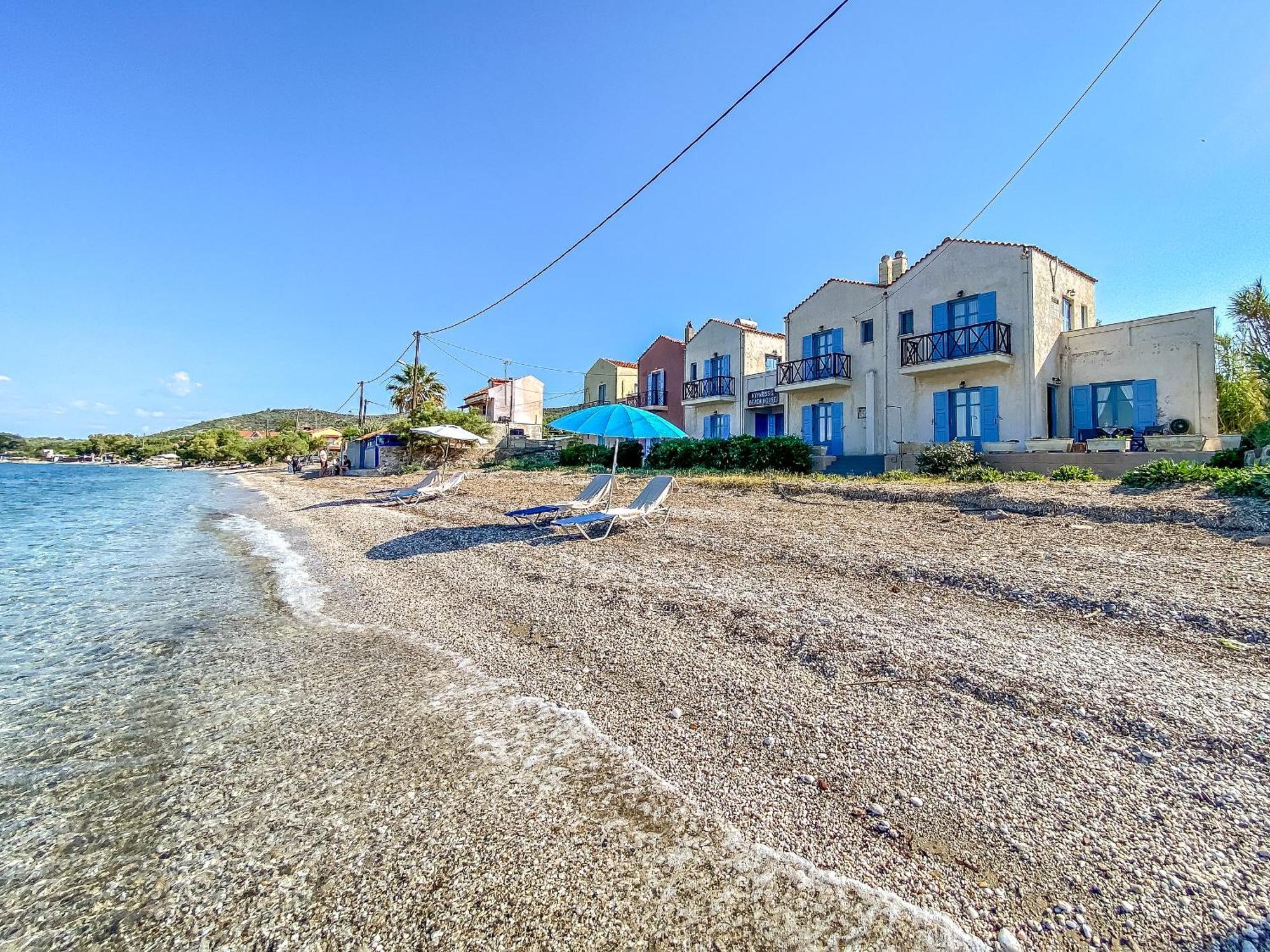 Kyparissis Beach Houses Skala Mistegnon Buitenkant foto